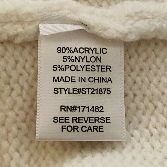 Sincerely Jules White Sweater Vest Sleeveless Sweater Flowers size Large - Picture 9 of 10